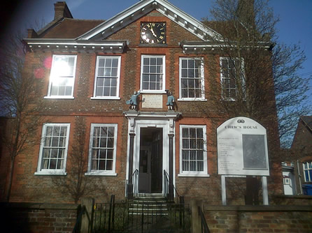Chew's House Dunstable. The school erected in memory of William Chew